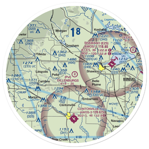 Dillenburg's Airport (8WI1) VFR Sectional Sticker (30 mile)