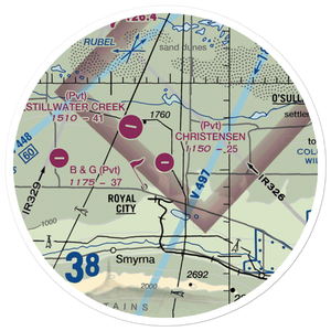 Christensen Field (8WA6) VFR Sectional Sticker (20 mile)