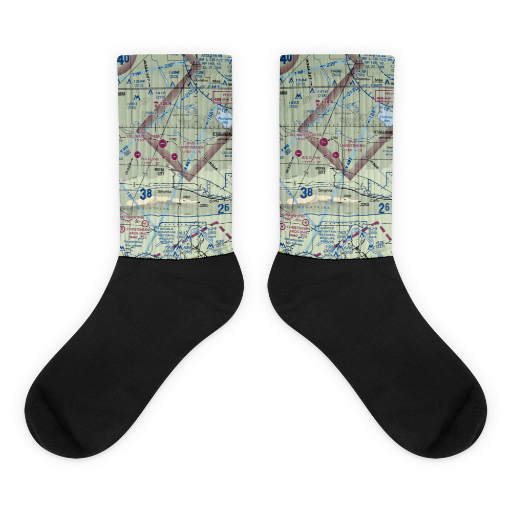 Christensen Field (8WA6) VFR Sectional Socks 