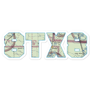 Weeks Airport (8TX8) VFR Sectional Sticker