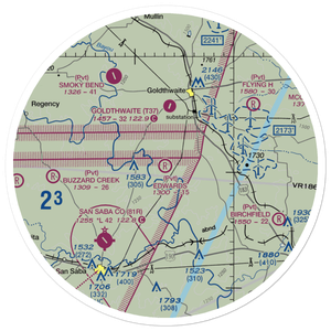 Edwards Airport (8TX3) VFR Sectional Sticker (30 mile)