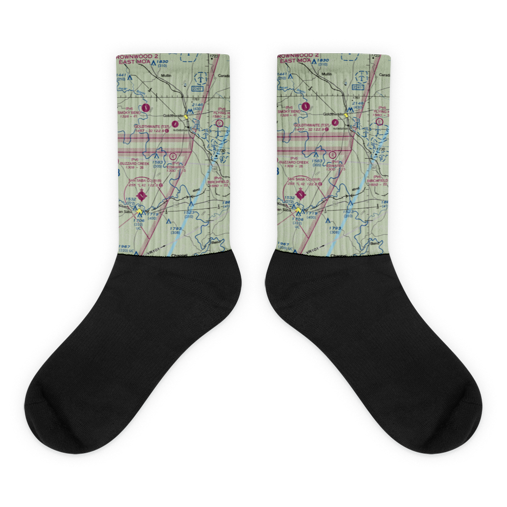 Edwards Airport (8TX3) VFR Sectional Socks 