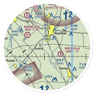 Moore Airport (8TS6) VFR Sectional Sticker (20 mile)