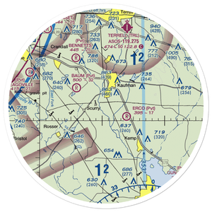 Moore Airport (8TS6) VFR Sectional Sticker (30 mile)