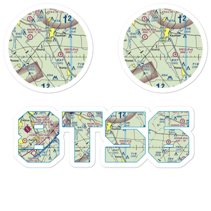 Moore Airport (8TS6) VFR Sectional Sticker Pack