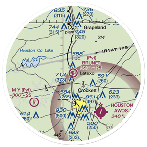 Bruner Airport (8TS3) VFR Sectional Sticker (20 mile)