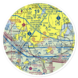 Retta Airport (8TS1) VFR Sectional Sticker (30 mile)
