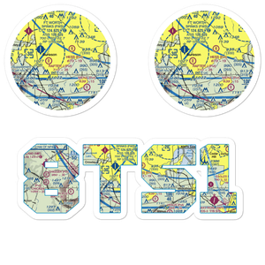 Retta Airport (8TS1) VFR Sectional Sticker Pack