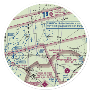Hamilton Ranch Airport (8TS0) VFR Sectional Sticker (30 mile)