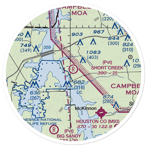 Short Creek Airport (8TN7) VFR Sectional Sticker (20 mile)