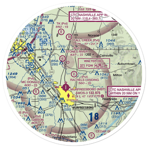 Rachel's Landing Airport (8TN6) VFR Sectional Sticker (30 mile)