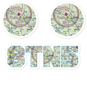 Nobuzzn Airport (8TN5) VFR Sectional Sticker Pack