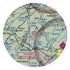 Flaglor Airport (8TN4) VFR Sectional Sticker (20 mile)