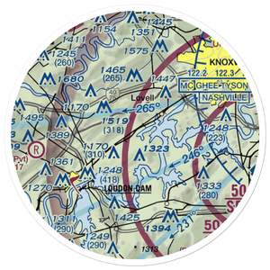 Raby Airpark (8TN3) VFR Sectional Sticker (20 mile)