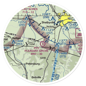 Pleasant Grove Airpark (8TN2) VFR Sectional Sticker (20 mile)