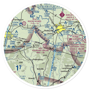 Pleasant Grove Airpark (8TN2) VFR Sectional Sticker (30 mile)