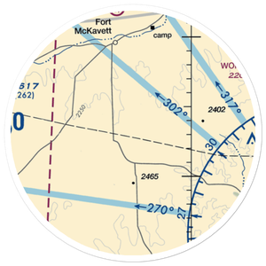 Lopez Ranch Airport (8TE3) VFR Sectional Sticker (20 mile)