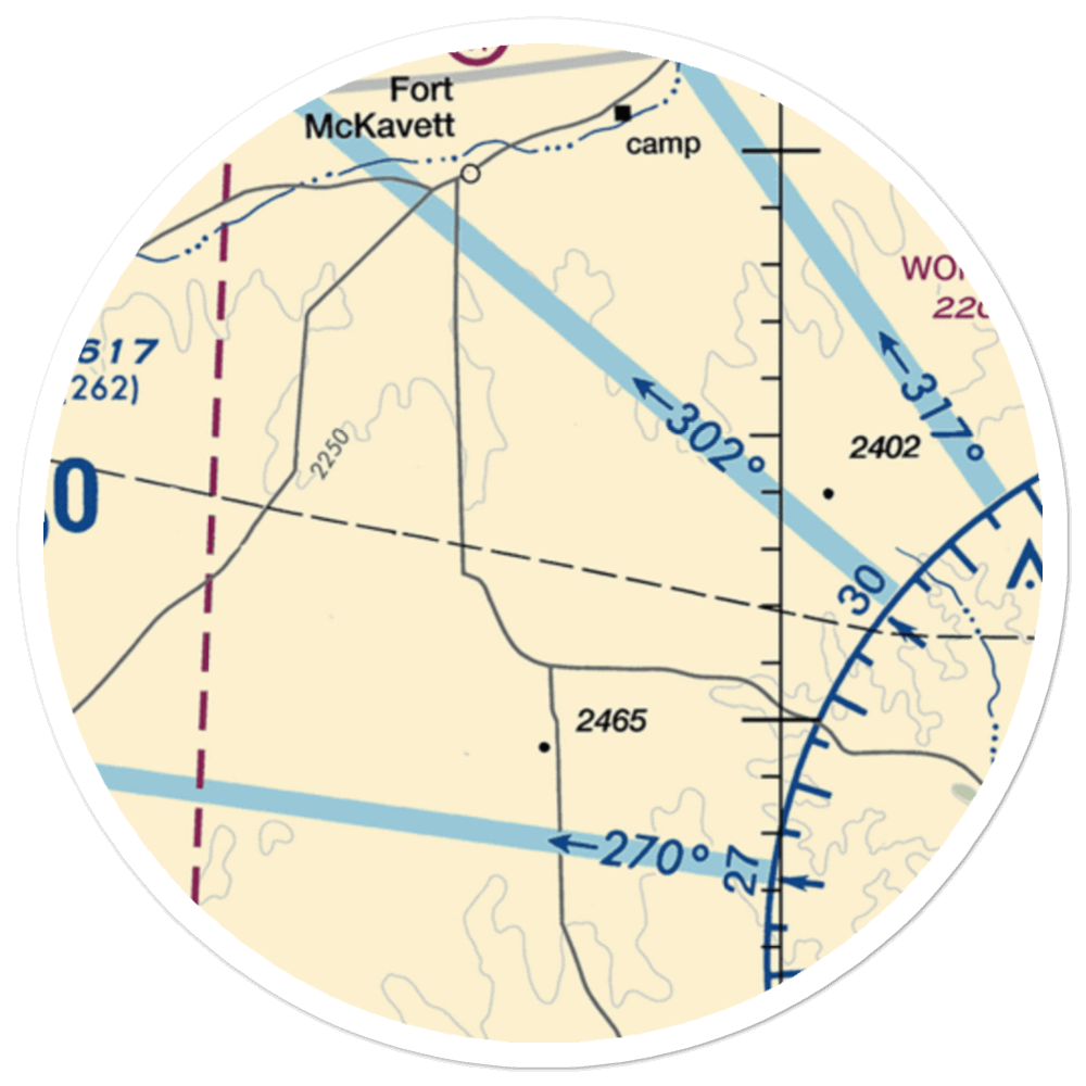 Lopez Ranch Airport (8TE3) VFR Sectional Sticker (20 mile) 
