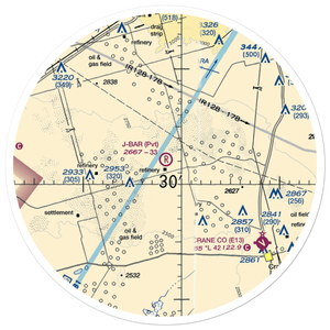 J-Bar Ranch Airport (8TE2) VFR Sectional Sticker (30 mile)