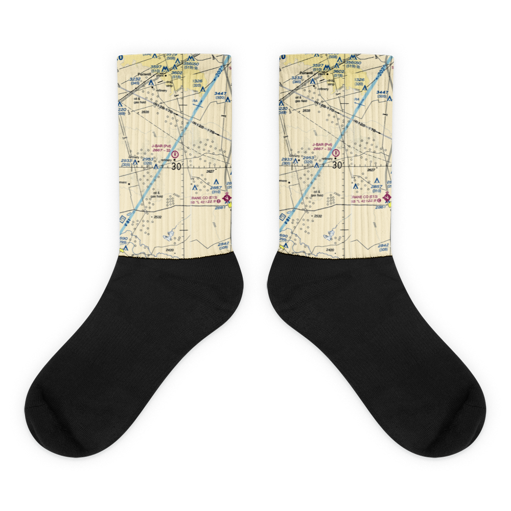 J-Bar Ranch Airport (8TE2) VFR Sectional Socks 