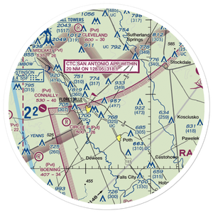 Gillingham Airport (8TE0) VFR Sectional Sticker (30 mile)
