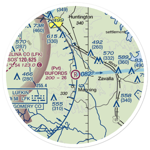 Bufords Field (8TA8) VFR Sectional Sticker (20 mile)