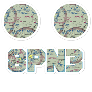 Mc Cauley'S Airport (8PN3) VFR Sectional Sticker Pack