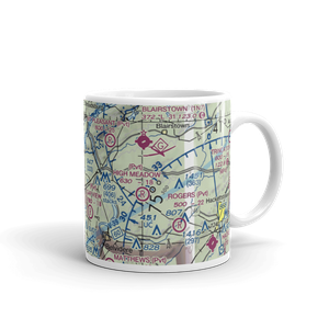 Hallett's Airport (8PN2) VFR Sectional  Mug