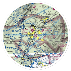 Lost Acres Airport (8PN0) VFR Sectional Sticker (30 mile)