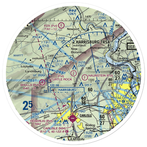 Turtle Rock Airstrip (8PA6) VFR Sectional Sticker (30 mile)