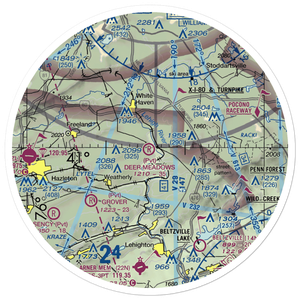 Deer Meadows Airstrip (8PA3) VFR Sectional Sticker (30 mile)