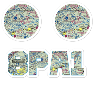 Dee Jay Airport (8PA1) VFR Sectional Sticker Pack