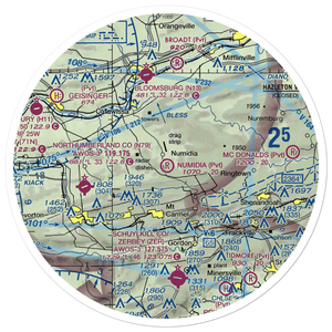 Numidia Airport (8PA0) VFR Sectional Sticker (30 mile)