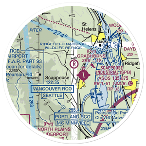 Grabhorn's Airport (8OR6) VFR Sectional Sticker (20 mile)