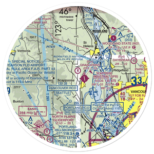 Grabhorn's Airport (8OR6) VFR Sectional Sticker (30 mile)