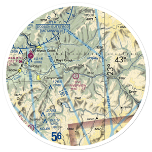 Riverview Ranch Airport (8OR3) VFR Sectional Sticker (30 mile)