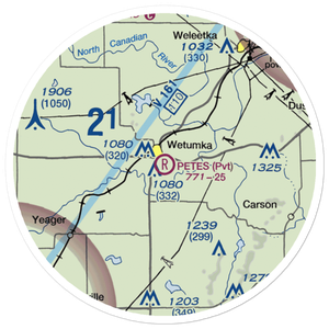 Petes Airpark (8OL1) VFR Sectional Sticker (20 mile)
