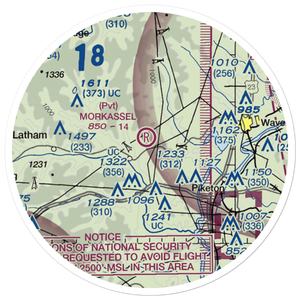 Morkassel Field (8OI9) VFR Sectional Sticker (20 mile)