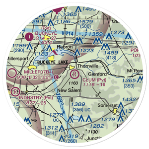 Clum Airport (8OI5) VFR Sectional Sticker (20 mile)