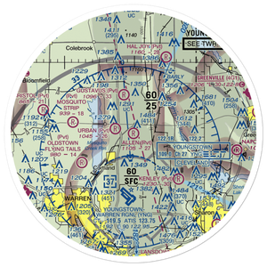 Allen Airport (8OI3) VFR Sectional Sticker (30 mile)