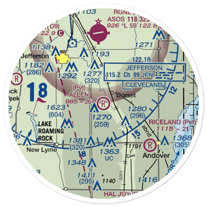 Allen Airport (8OH8) VFR Sectional Sticker (20 mile)