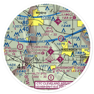 Margos Sky Ranch Airport (8OA9) VFR Sectional Sticker (20 mile)