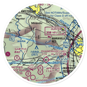 Mariaville Aerodrome (8NY5) VFR Sectional Sticker (20 mile)
