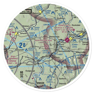 North Fork Airport (8NY3) VFR Sectional Sticker (30 mile)
