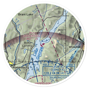 Mister Dog Seaplane Base (8NK8) VFR Sectional Sticker (20 mile)