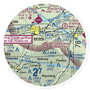 Bethany Airpark (8NK4) VFR Sectional Sticker (20 mile)