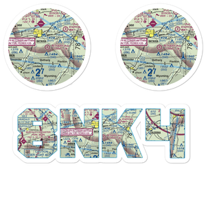 Bethany Airpark (8NK4) VFR Sectional Sticker Pack