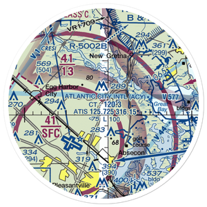Winchelsea Airport (8NJ0) VFR Sectional Sticker (20 mile)