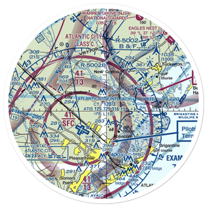 Winchelsea Airport (8NJ0) VFR Sectional Sticker (30 mile)