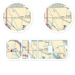 X1 Ranch Airport (8NE5) VFR Sectional Sticker Pack